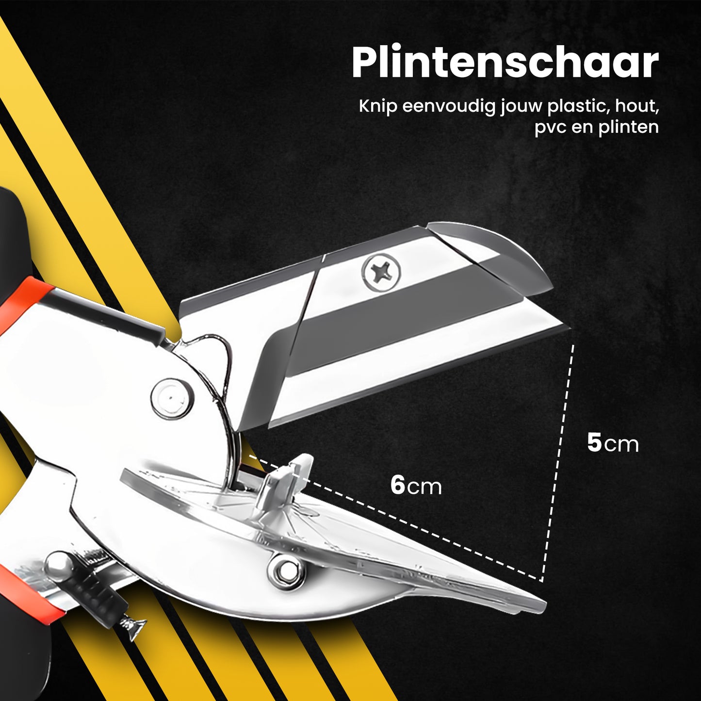 Plintenschaar met 2 reserve mesjes