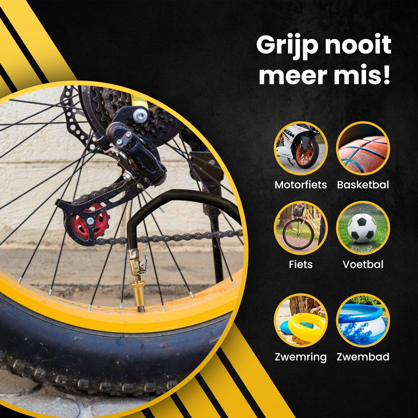 PROKING Ventiel Adapter Set 15 Stuks – Verloopnippel Set – Ventieladapters – Verloopnippels – Balnaalden – Geschikt Voor Bal, Fiets, Auto, Zwembad & Meer – Universeel Te Gebruiken - PROKING