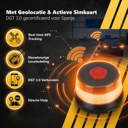 V16 noodlamp met GPS