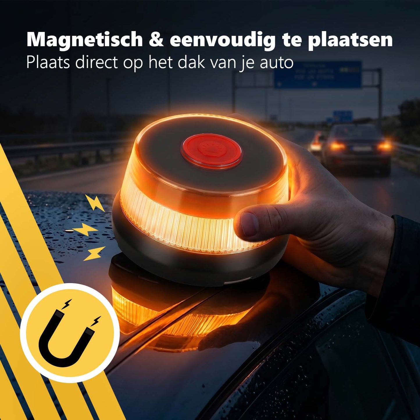 V16 noodlamp met GPS